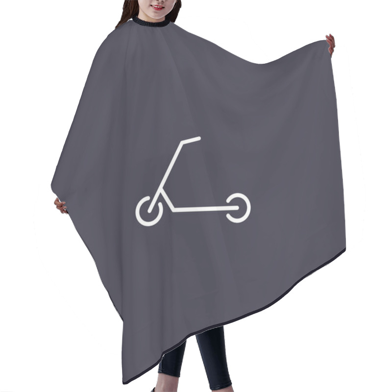 Personality  Scooter For Children Icon Hair Cutting Cape