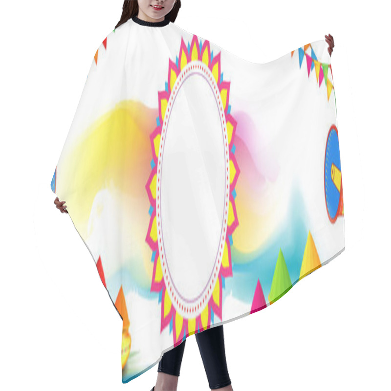 Personality  Vector Illustration For Indian Festival Holika Dahan Hair Cutting Cape