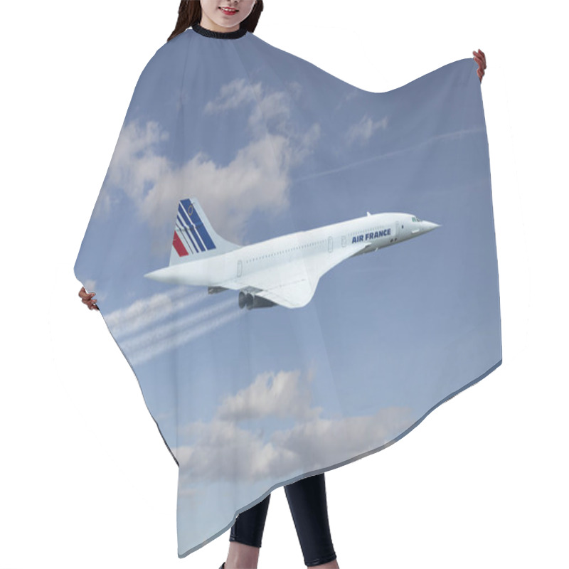 Personality  Airplane Concorde A Supersonic Passenger Airliner With 144 Seats Hair Cutting Cape