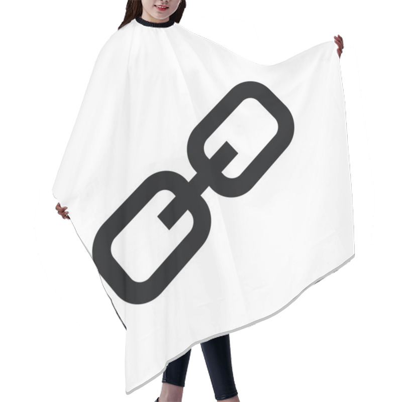 Personality  Chain Link Vector Icon Hair Cutting Cape