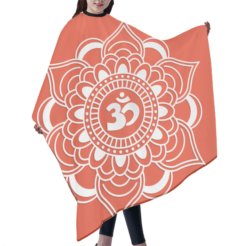 Personality  Aum Sign Hair Cutting Cape