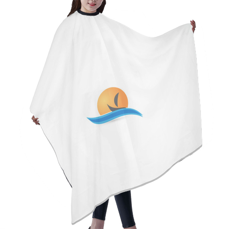 Personality  Yacht Icon Hair Cutting Cape