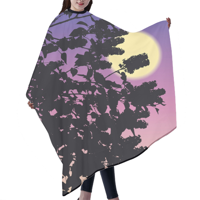 Personality  Blooming Lilacs Hair Cutting Cape