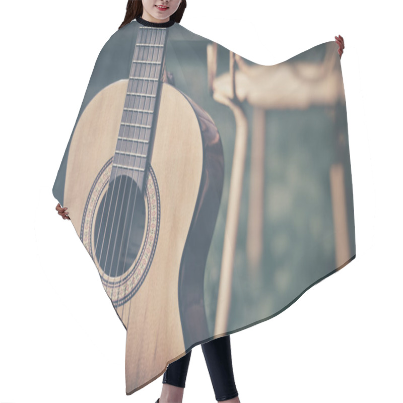 Personality  Acoustic Guitar Hair Cutting Cape