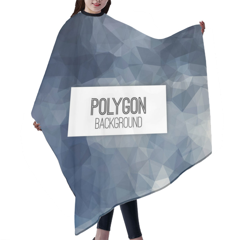 Personality  Geometric Polygonal Texture Hair Cutting Cape