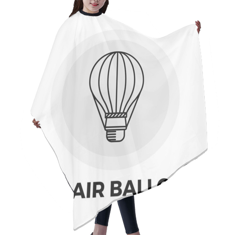 Personality  Hot Air Balloon Icon Hair Cutting Cape