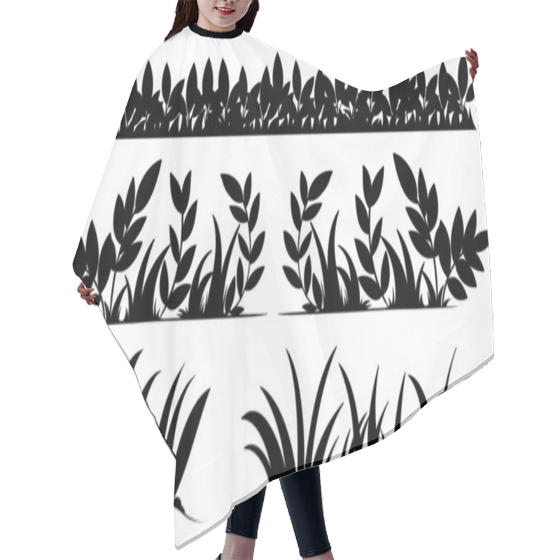 Personality  Grass Hair Cutting Cape