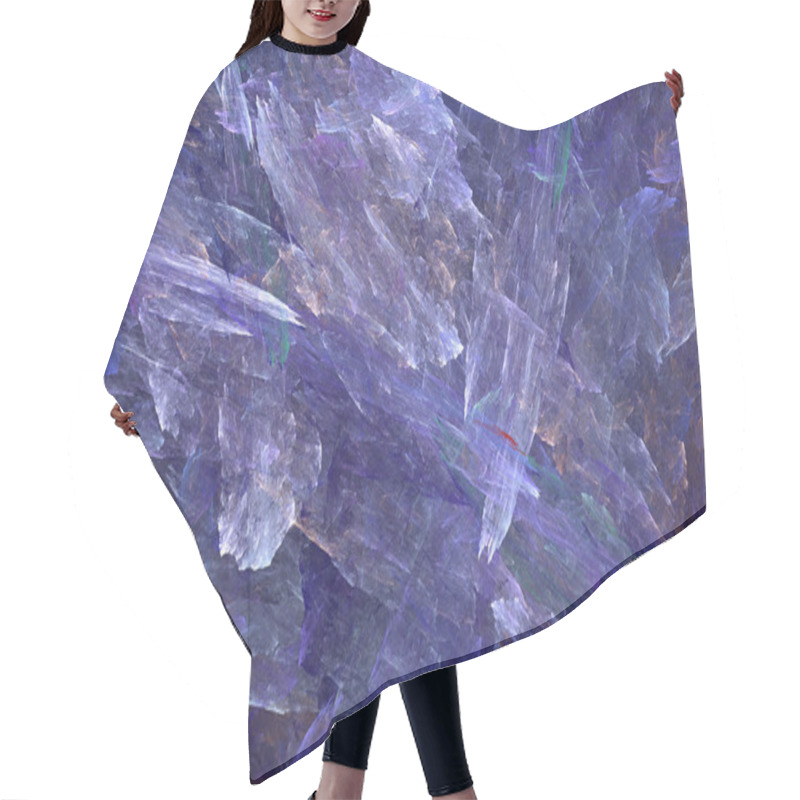 Personality  Abstraction Fractal Ice Misty Space Illustration Hair Cutting Cape