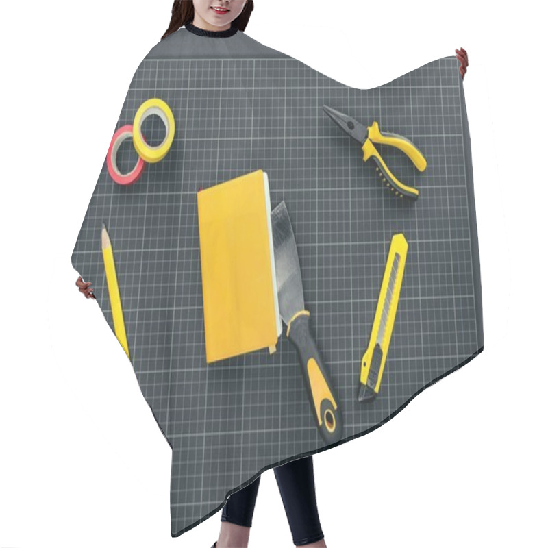 Personality  Notebook And Reparement Tools Hair Cutting Cape