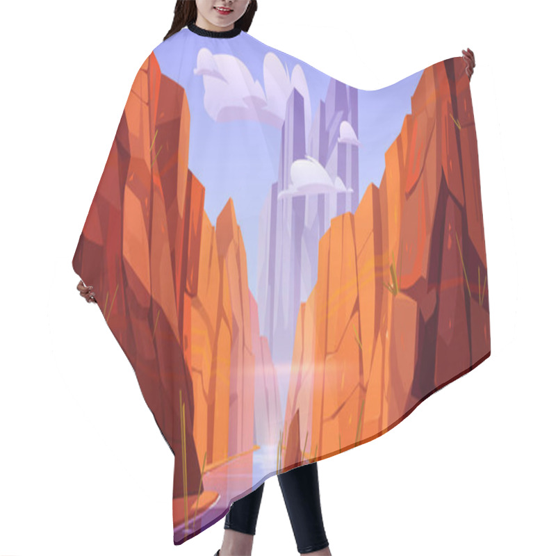 Personality  Grand Canyon With River On Bottom, Park Of Arizona Hair Cutting Cape