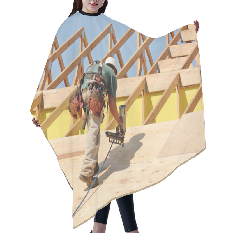 Personality  Roof Sheet Hair Cutting Cape