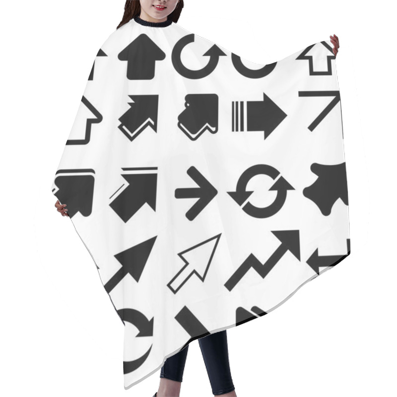 Personality  Black Arrows Hair Cutting Cape