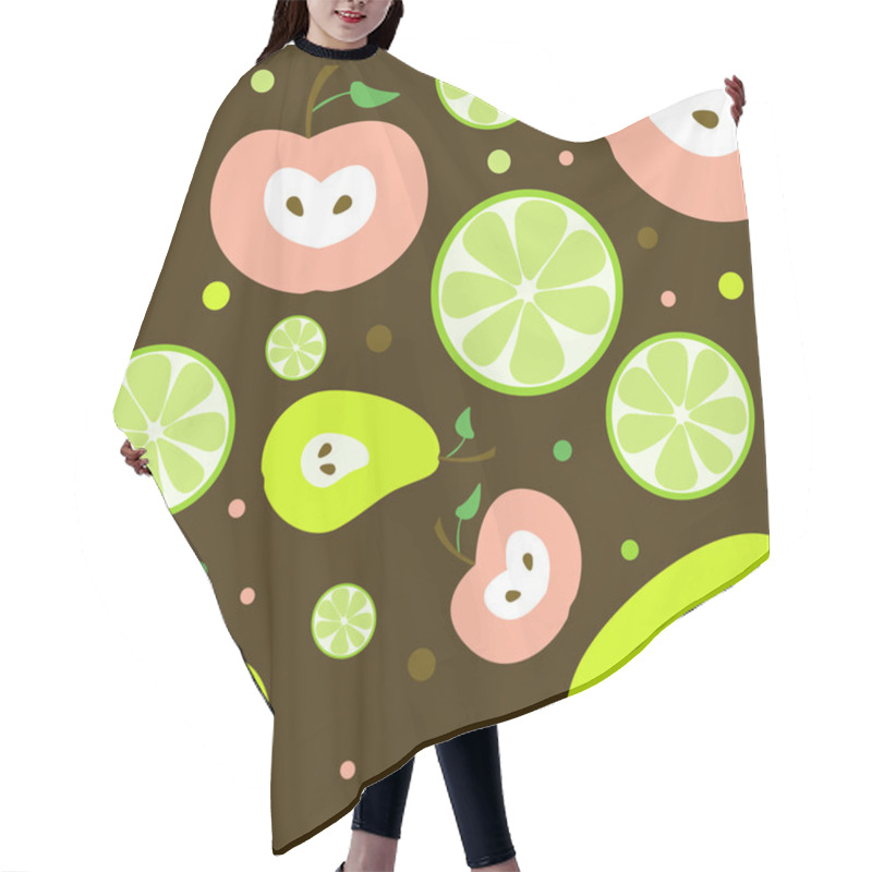 Personality  Fruits Seamless Pattern - Vector Illutration Hair Cutting Cape