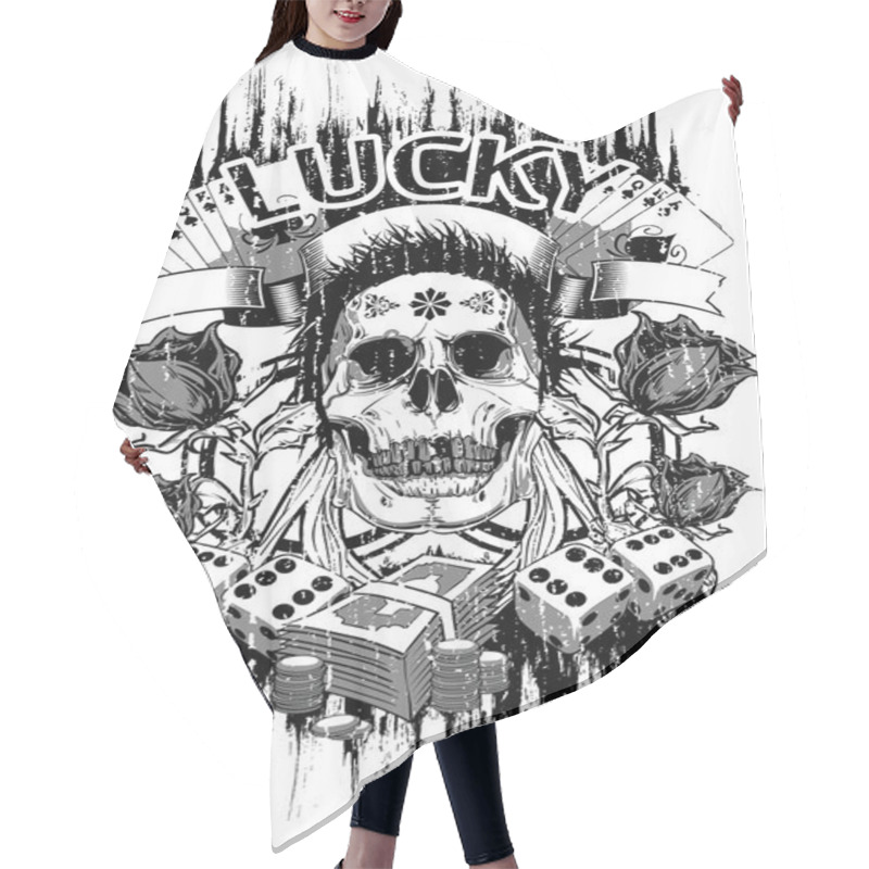 Personality  Lucky Hair Cutting Cape