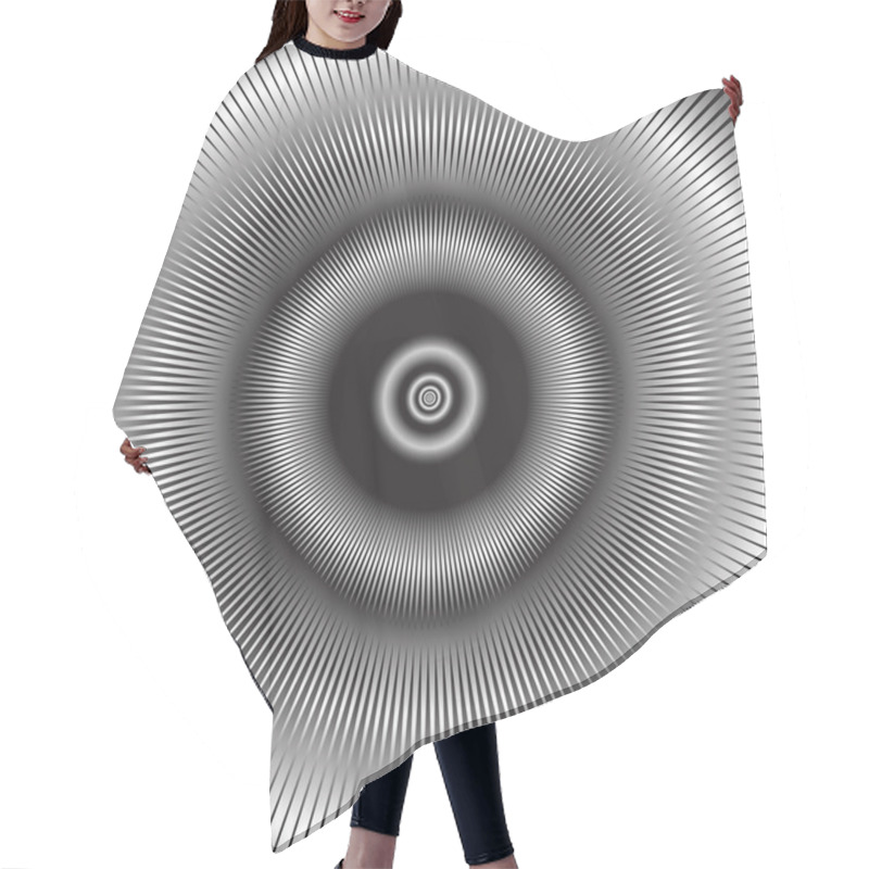 Personality  Abstract Radiation. Hair Cutting Cape