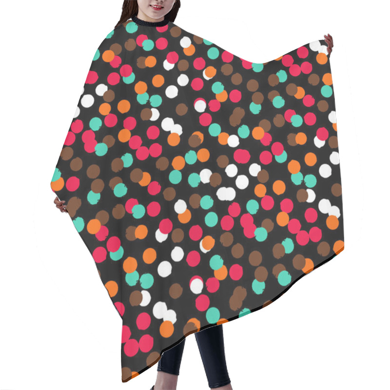 Personality  Confetti Pattern Hair Cutting Cape