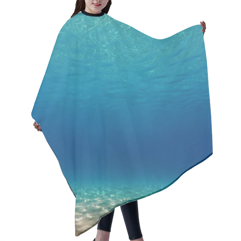 Personality  Sandy Sea Bottom Underwater Background Hair Cutting Cape