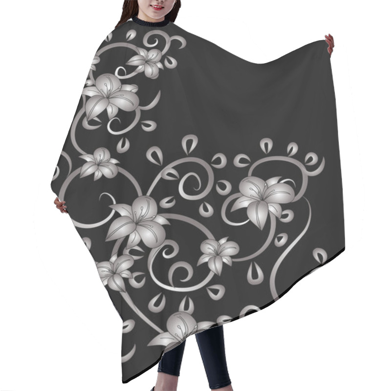 Personality  Flower Background Hair Cutting Cape