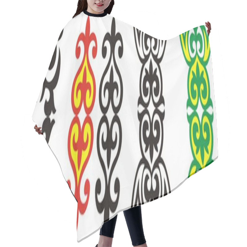 Personality  Kazakh Ornament 6 Hair Cutting Cape