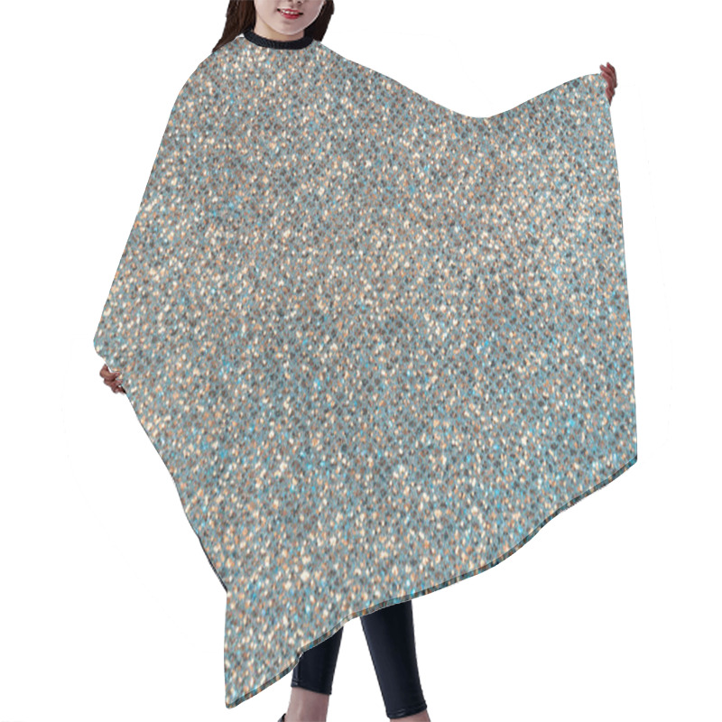 Personality  Blue Gold Glitter Texture Background Hair Cutting Cape