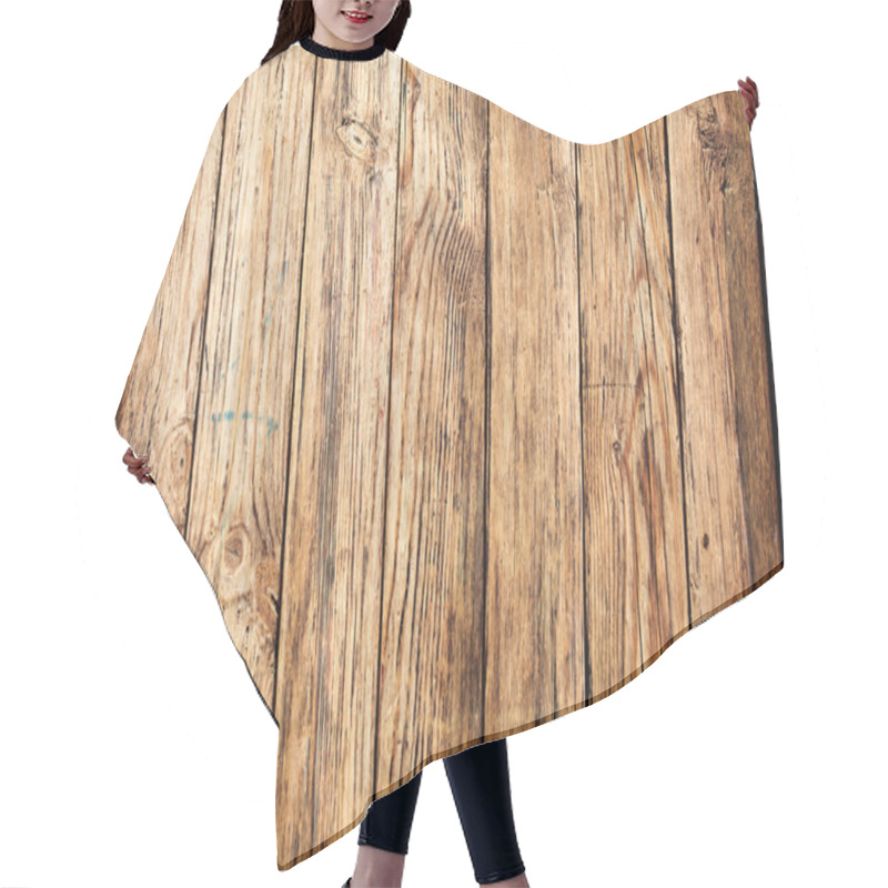 Personality  Wooden Background Hair Cutting Cape