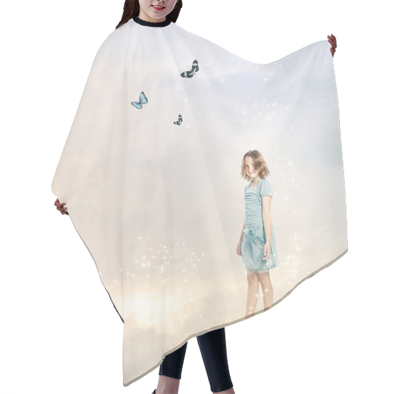 Personality  Girl In The Clouds Hair Cutting Cape