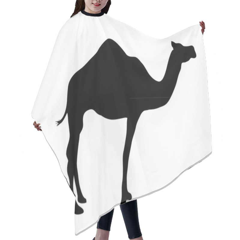 Personality  CAMEL Silhouette Hair Cutting Cape