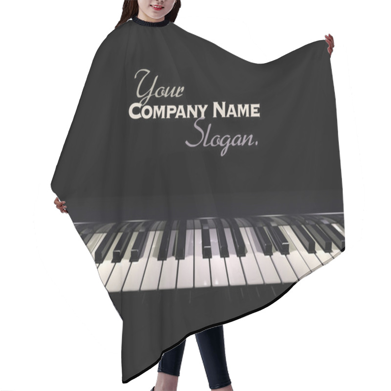 Personality  Piano Keyboard 3 Hair Cutting Cape