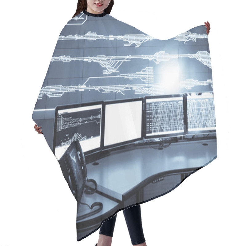 Personality  Railway Control Room Hair Cutting Cape