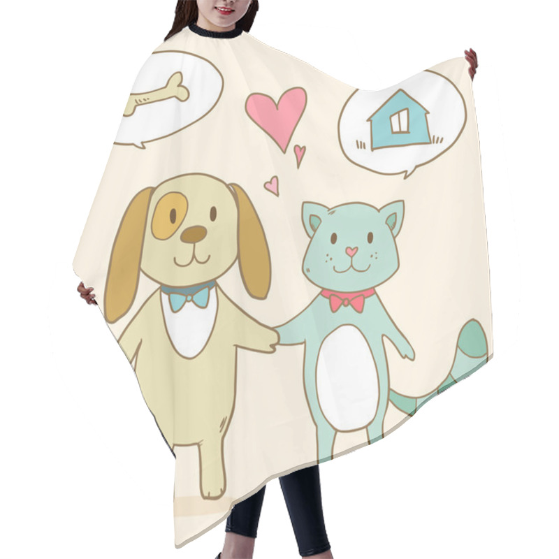 Personality  Cat And Dog Hair Cutting Cape