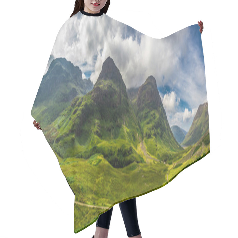 Personality  Big Panorama In In The Scotland Highlands Hair Cutting Cape