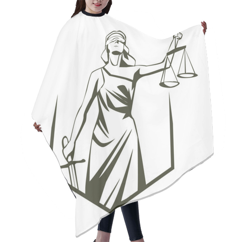 Personality  Illustration Of Themis Hair Cutting Cape