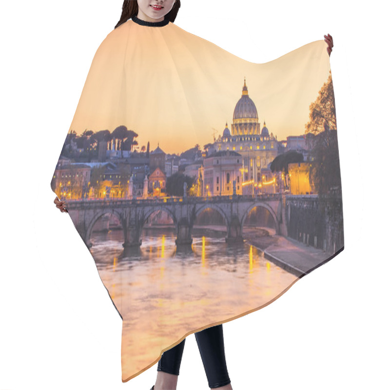 Personality  Sunset View Of The Vatican City State Hair Cutting Cape