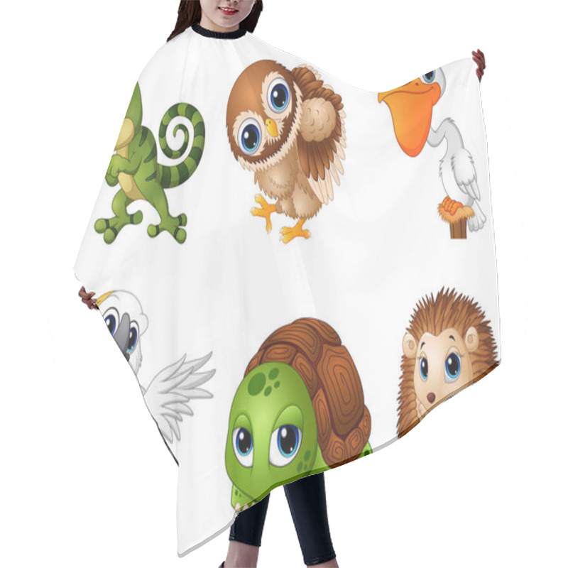 Personality  Cute Animals Cartoon Set Hair Cutting Cape