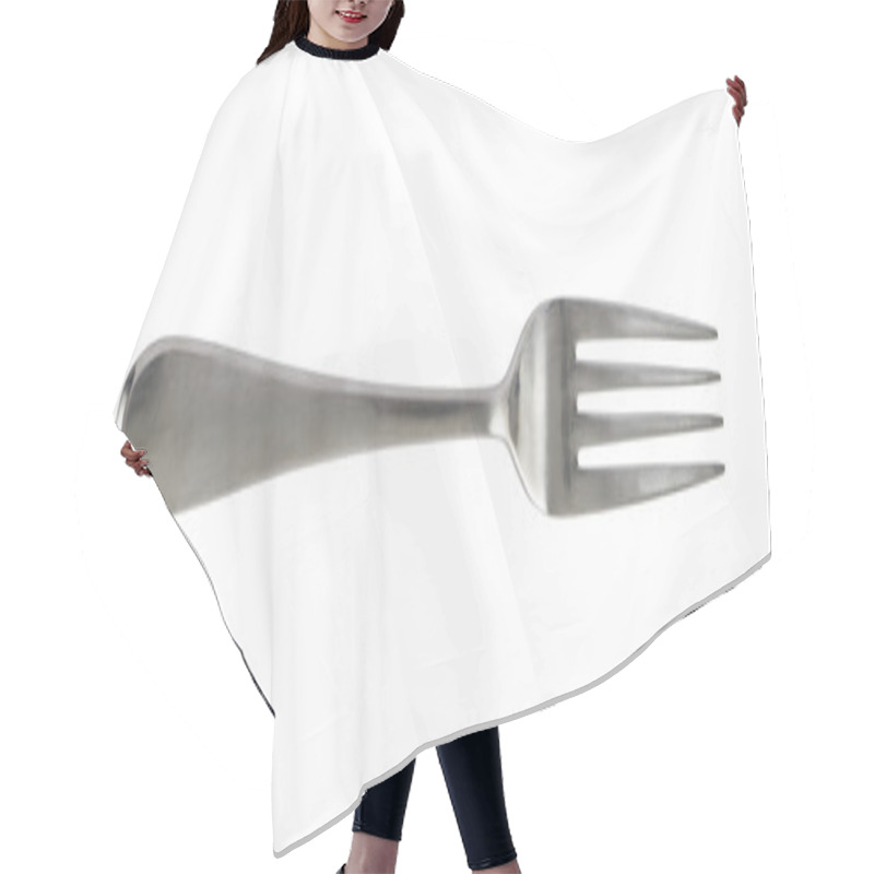 Personality  Steel Metal Table Fork Isolated Hair Cutting Cape