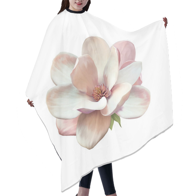 Personality  Magnolia Flower Hair Cutting Cape