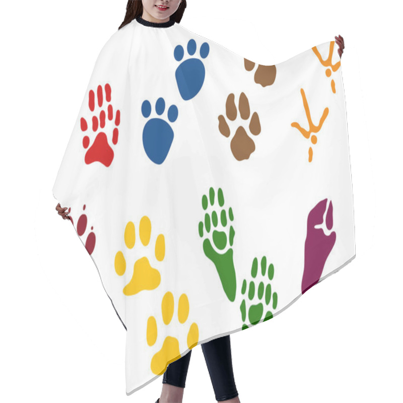 Personality  Eight Sets Of Animal Tracks Hair Cutting Cape