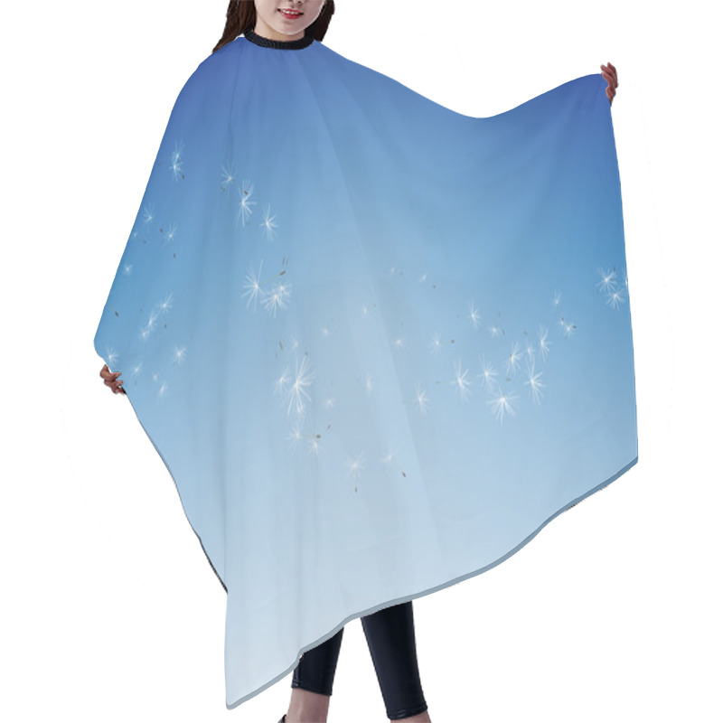 Personality  Dandelion Seeds Against Blue Sky Hair Cutting Cape