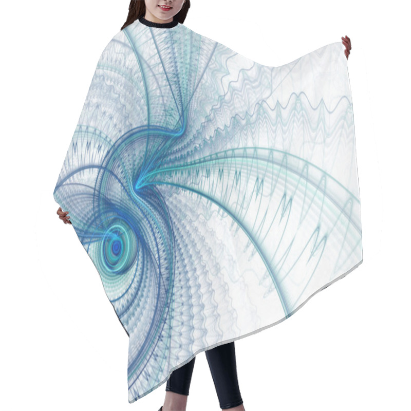 Personality  Abstract Business Science Or Technology Background Hair Cutting Cape