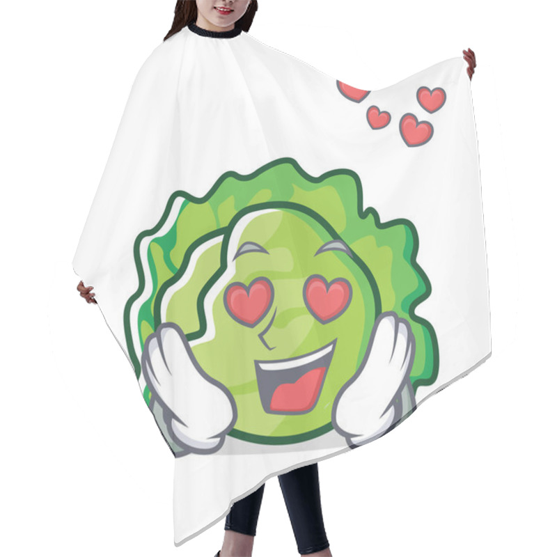 Personality  In Love Lettuce Character Cartoon Style Hair Cutting Cape