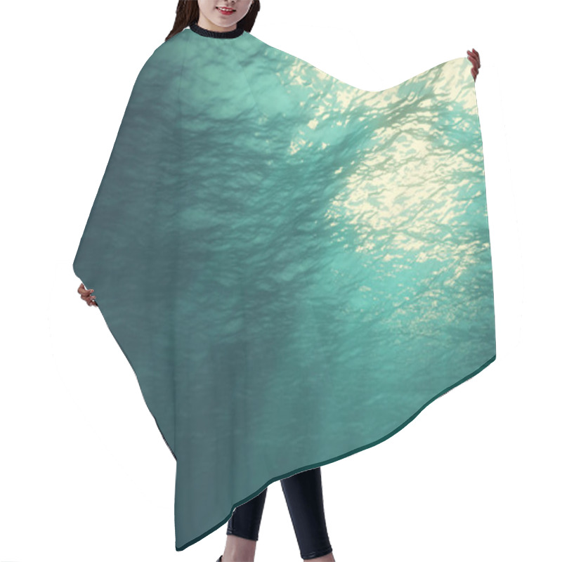 Personality  3D Rendering Of Underwater Light Creates A Beautiful Solar Curta Hair Cutting Cape