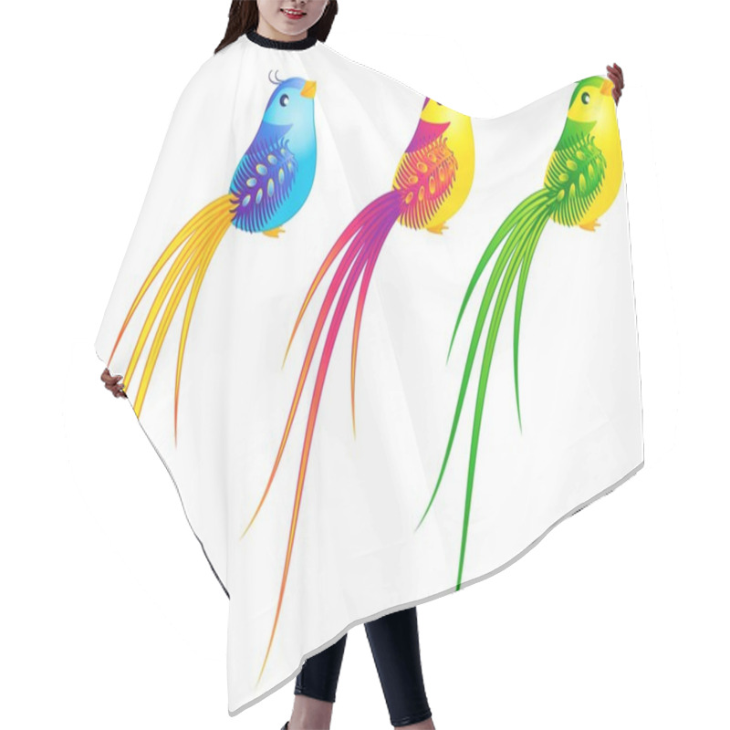 Personality  Beautiful Little Birds Hair Cutting Cape