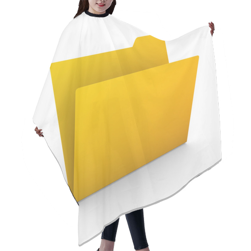 Personality  Yellow Folder Hair Cutting Cape