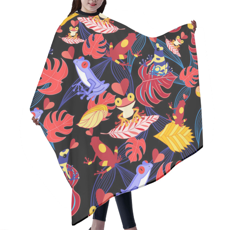 Personality  Pattern Of The Lovers Frogs Hair Cutting Cape