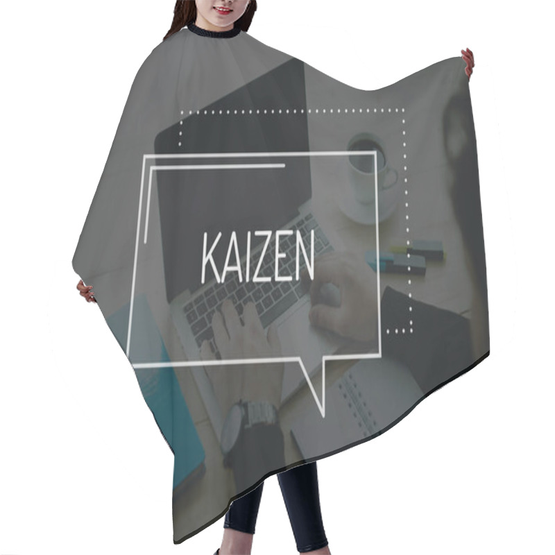 Personality  TECHNOLOGY, BUSINESS CONCEPT Hair Cutting Cape