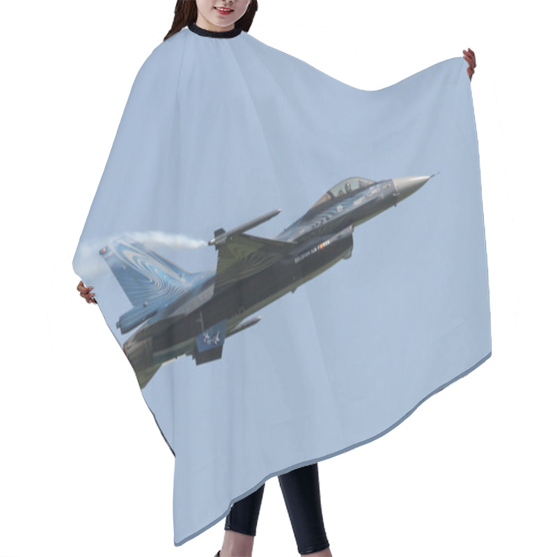 Personality  Belgian F16 Fighting Falcon Hair Cutting Cape