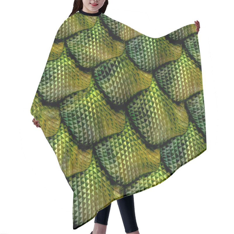 Personality  3d Abstract Seamless Snake Skin, Reptile Scale Hair Cutting Cape