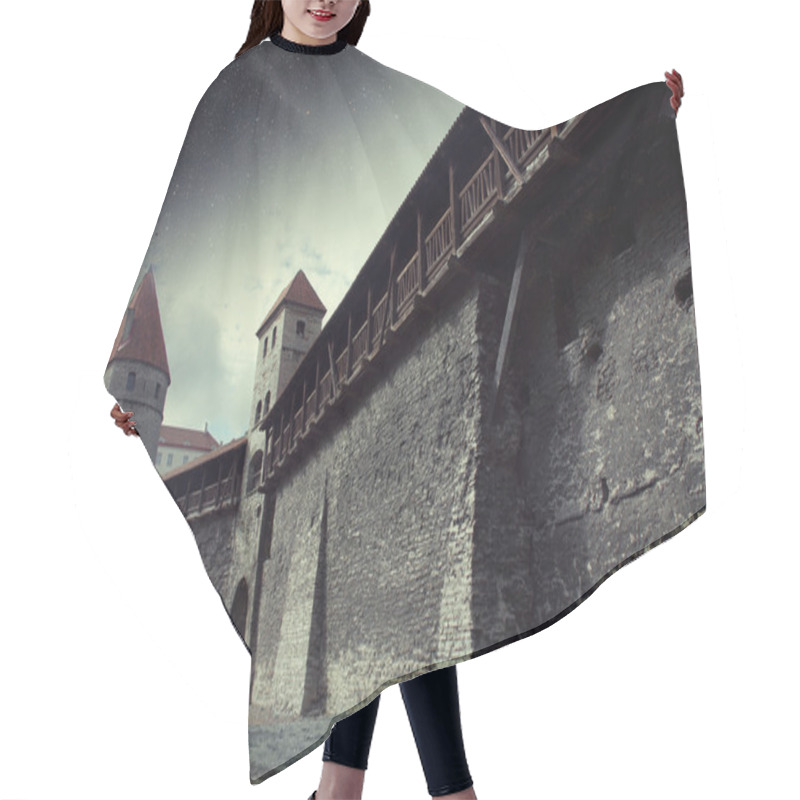 Personality  Medieval Town Under The Stars. Elements Of This Image Furnished  Hair Cutting Cape