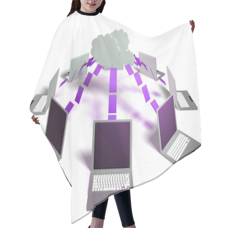 Personality  Cloud Computing Hair Cutting Cape