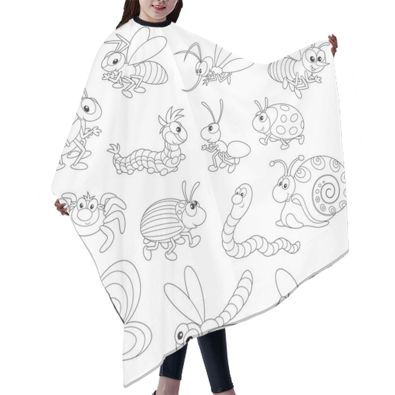 Personality  Insects Hair Cutting Cape